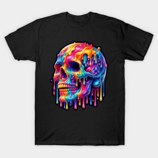 Colorful melting Skull designe #5 T-Shirt